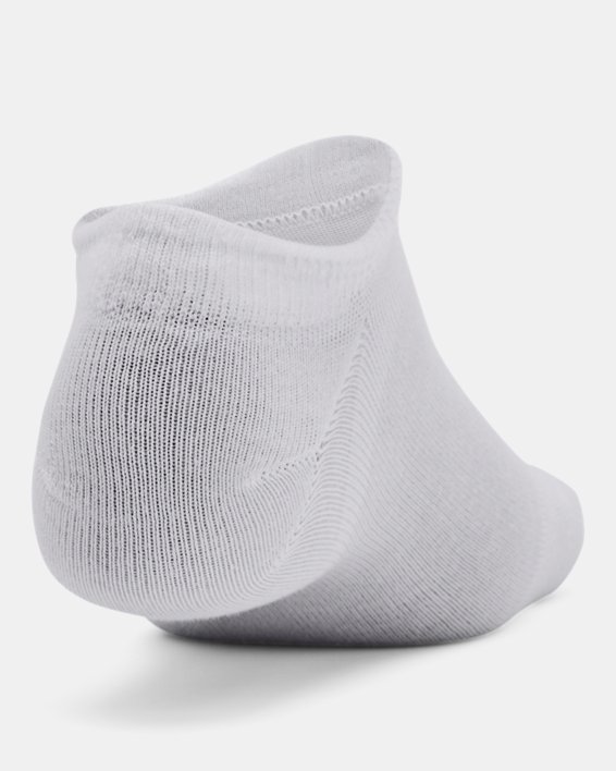 Unisex UA Essential 6-Pack No-Show Socks in White image number 2